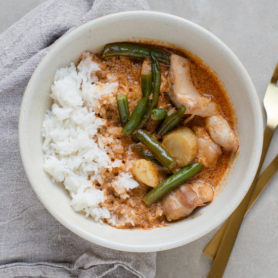 Massaman Chicken Curry with Rice