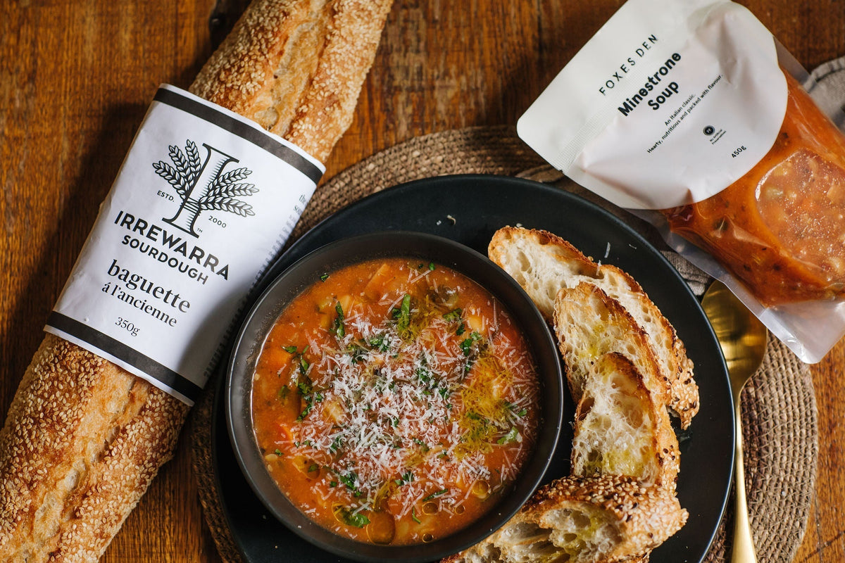 Farmhouse Minestrone with Crusty Irrewarra Bread - Recipe