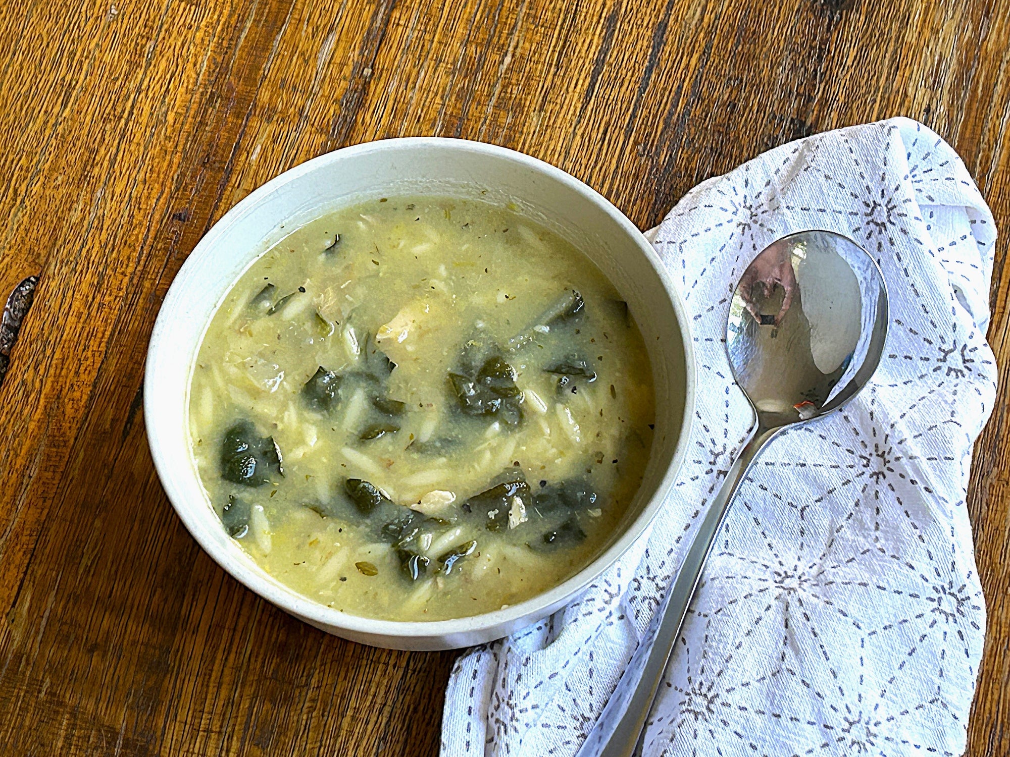 Greek Chicken Soup with Orzo and Lemon - Recipe