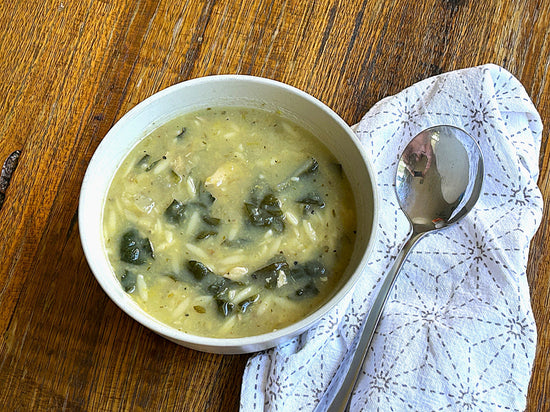 Greek Chicken Soup with Orzo and Lemon - Recipe