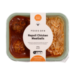 Napoli Chicken Meatballs with Linguine